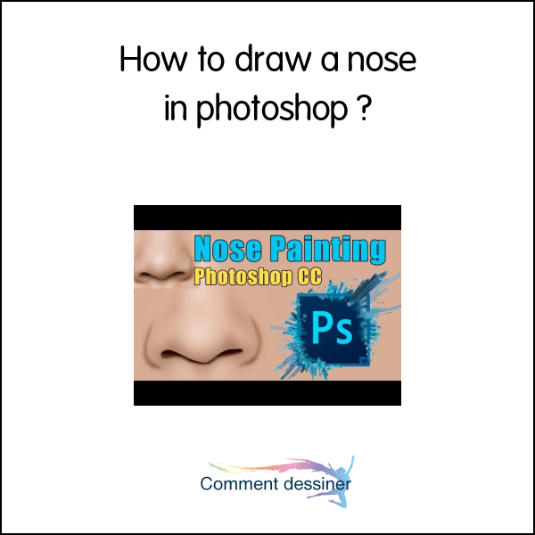 How to draw a nose in photoshop